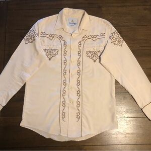 Ranger’s Legend Original Western/Charro Long Sleeve Button Up Shirt 
Size Large